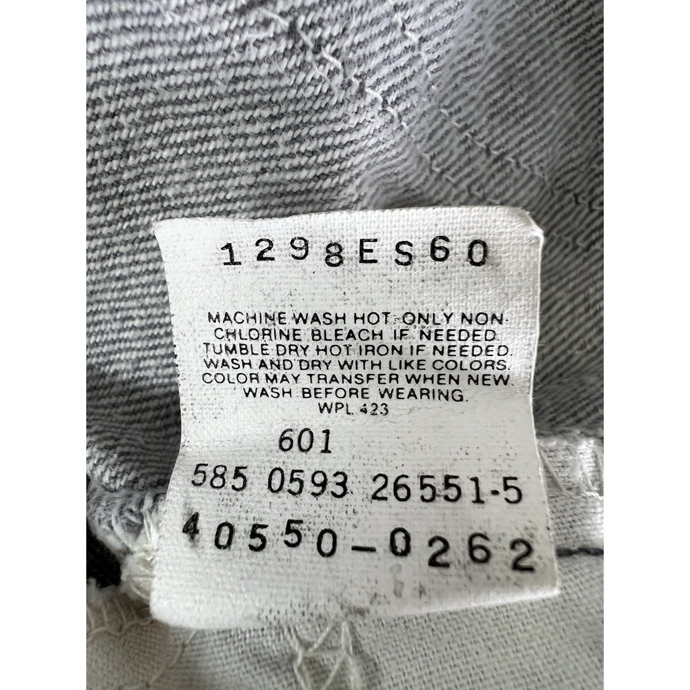 VTG 90s Levis 550 Jeans Mens 33x32 Gray Loose Comfort Fit Tapered Streetwear - Picture 7 of 16